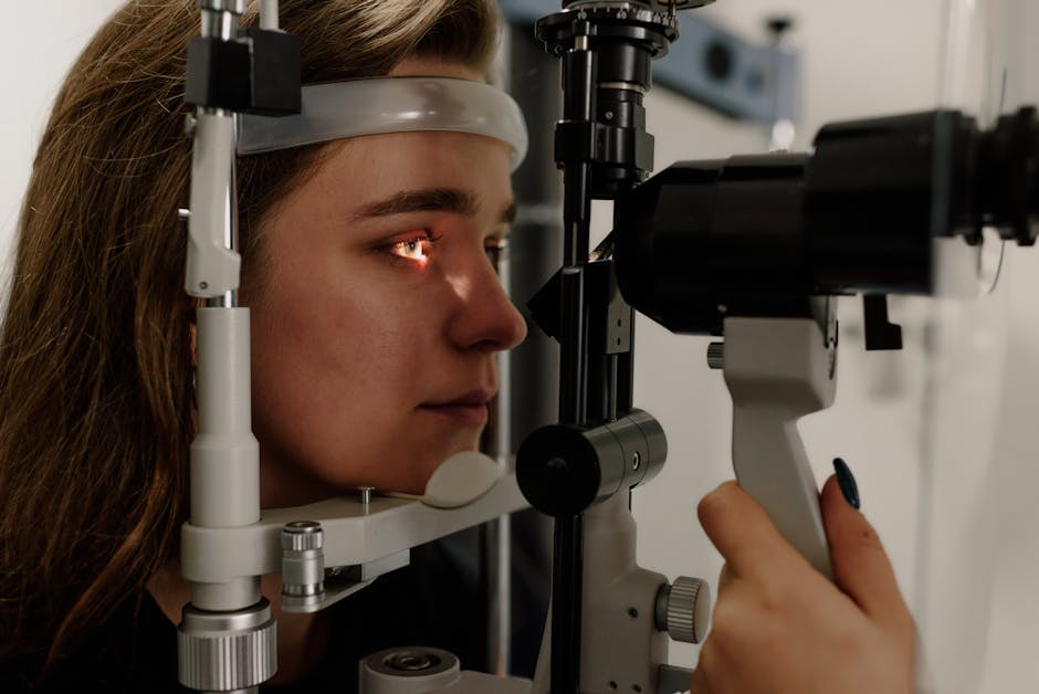 Doctor explaining vision care concepts to patient